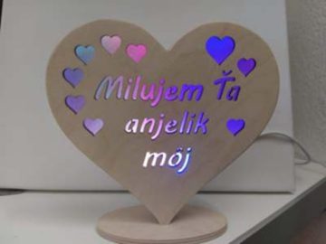 Svietiace srdiečka