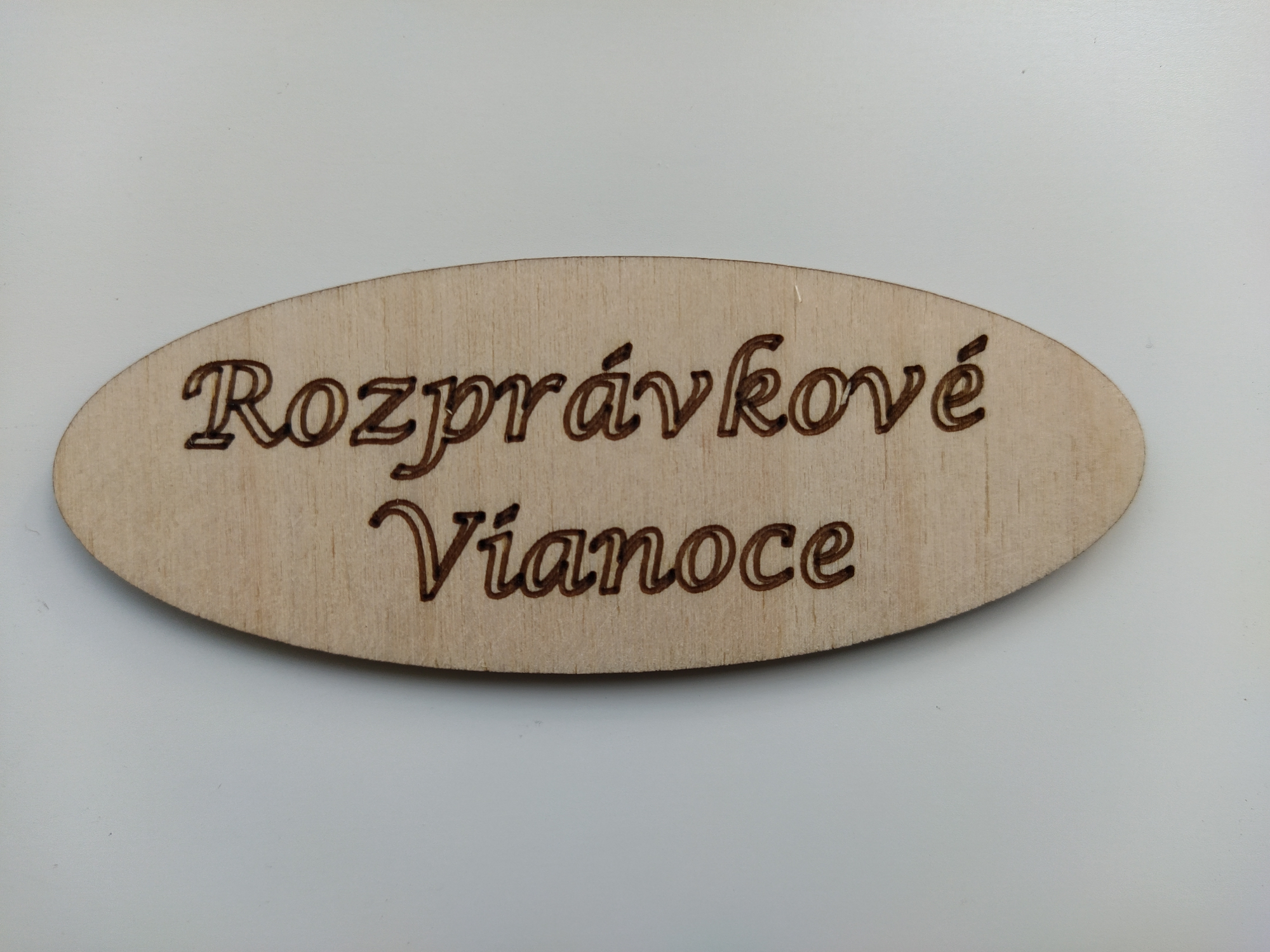Drevený ovál Rozprávkové Vianoce Drevený ovál Rozprávkové Vianoce