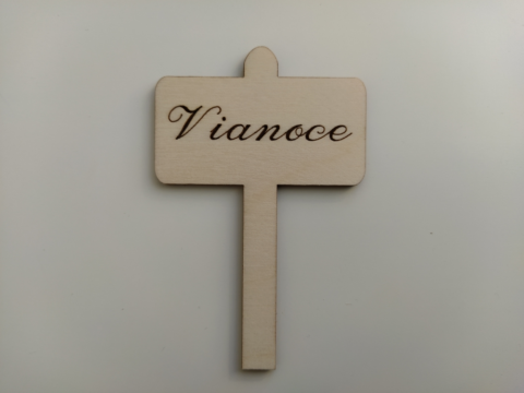 Drevená tabuľka Vianoce
