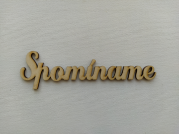 Drevený nápis Spomíname