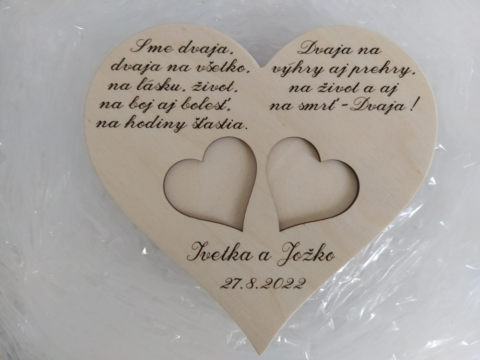 podnos na obrúčky