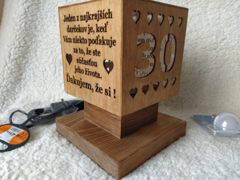 Stolná lampa - text na želanie