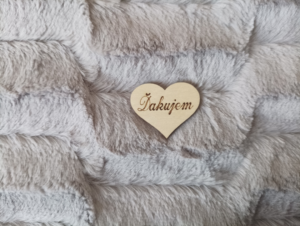 Mini srdiečka s textom
