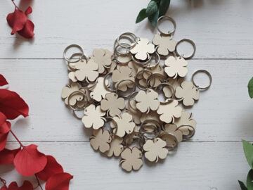 Prívesok na kľúče - balík 30 ks - Štvorlístok