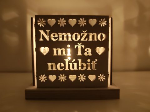 drevený svietnik Valentín